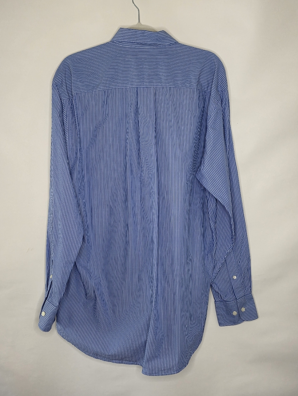 Nautica 100% Cotton Striped Shirt Size 16 34/35 Long Sleeve Button Down Career - Picture 4 of 10